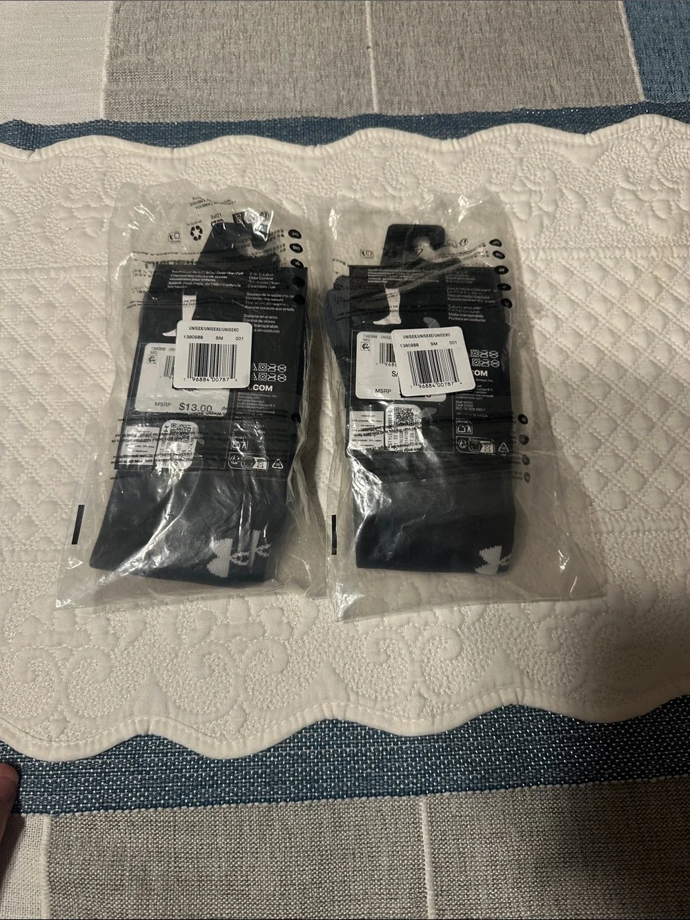 Under Armour Black Youth UA Magnetico Over-the-Calf Athletic Sock - Single Pair